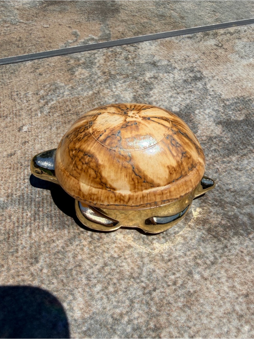 Vintage 1970s Avon Turtle Cream Perfume Jar